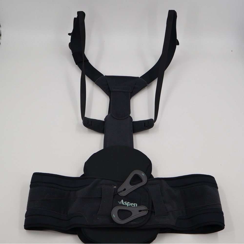 Aspen Active TLSO Back Brace Unisex Universal Black Adjustable Spinal Support
